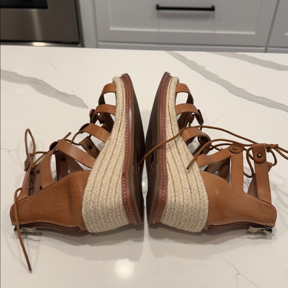 Antelope Women's Dru Leather Wedge Sandal 10 - Picture 6 of 8